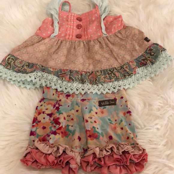 MATILDA JANE TANK TOP SZ 2 & SHORTIES SZ 2